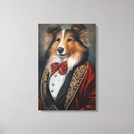 Impressão Em Tela Visto formal Tuxedo Shetland Sheepdog | Sheltie
