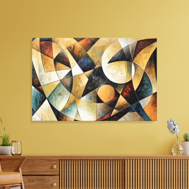 Impressão Em Tela Visual Abstraction (Insitu(Sala de estar))