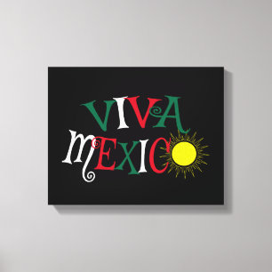 Impressão Em Tela Viva México