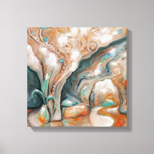 Impressão Em Tela Vivendo no futuro brilhante (Frente)