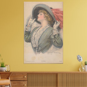 Impressão Em Tela Vivian (1913)