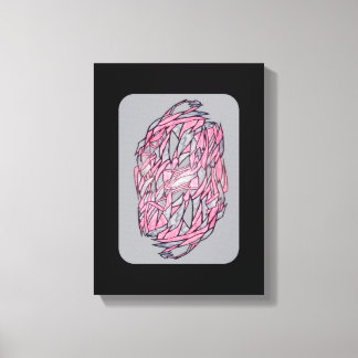 Impressão Em Tela Vivid Contrast: Modern Geometric Abstract Print