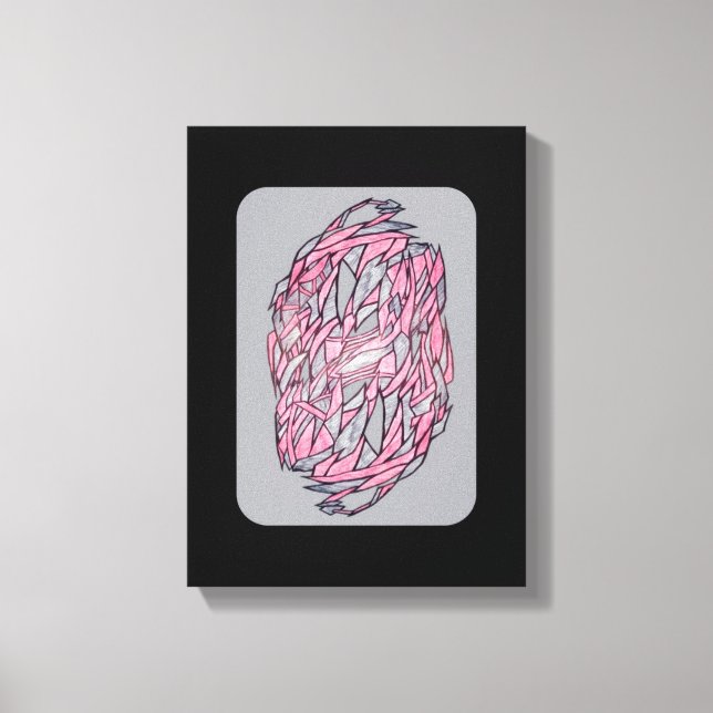 Impressão Em Tela Vivid Contrast: Modern Geometric Abstract Print (Frente)