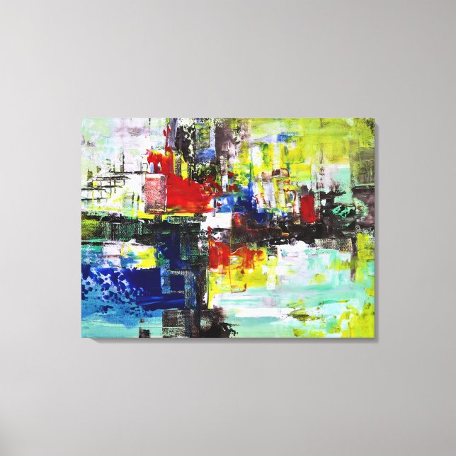 Impressão Em Tela "Vivid Dreams", Abstract Art (Frente)