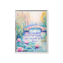 Você É Amado Monet InspiradoImpressão de Tela Esti