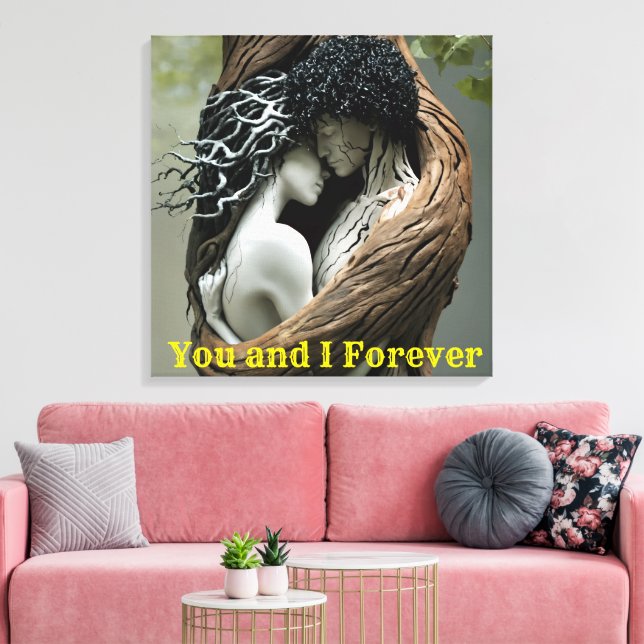 Impressão Em Tela Você e Eu Para Sempre (Insitu(Sala de estar))