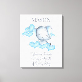 Impressão Em Tela Você é um lindo bebê elefante personalizado