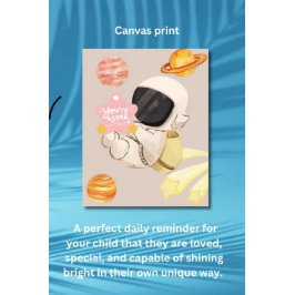 Impressão Em Tela Você é uma estrela - Arte de parede para berçário