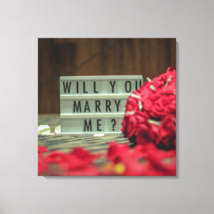 Impressão Em Tela Você Me Casado? Proposta de casamento