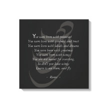 Você tem asas Rumi sabedoria