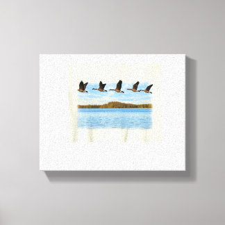 Impressão Em Tela Voo de Formação V