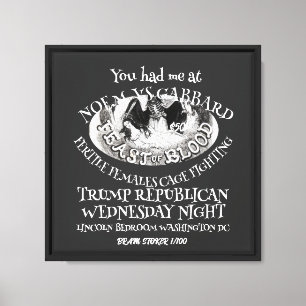 Impressão Em Tela Vote Político Patriótico Trump Partido Republicano