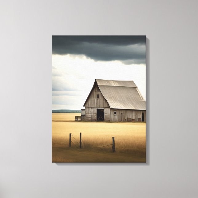 Impressão Em Tela Vovô Barn (Frente)