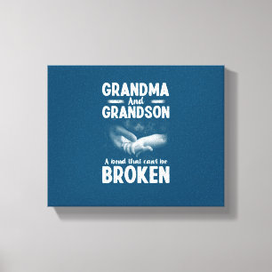 Impressão Em Tela Vovó e neto Uma Obrigação que não pode ser quebrad