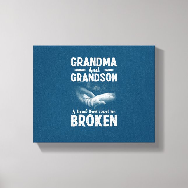 Impressão Em Tela Vovó e neto Uma Obrigação que não pode ser quebrad (Frente)