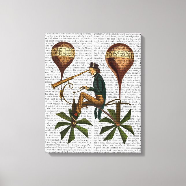 Impressão Em Tela Voyage A La Lune Hot Air Balloon (Frente)