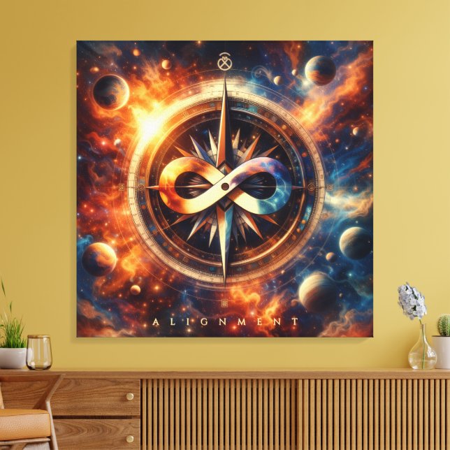 Impressão Em Tela VRVB-ALIGNMENTCOMPASS2-CA - Arte em Tela (Insitu(Sala de estar))