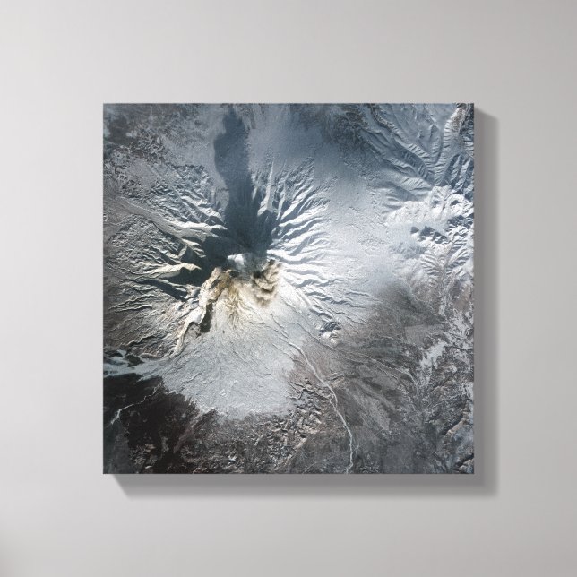 Impressão Em Tela Vulcão Shiveluch na Rússia (Frente)