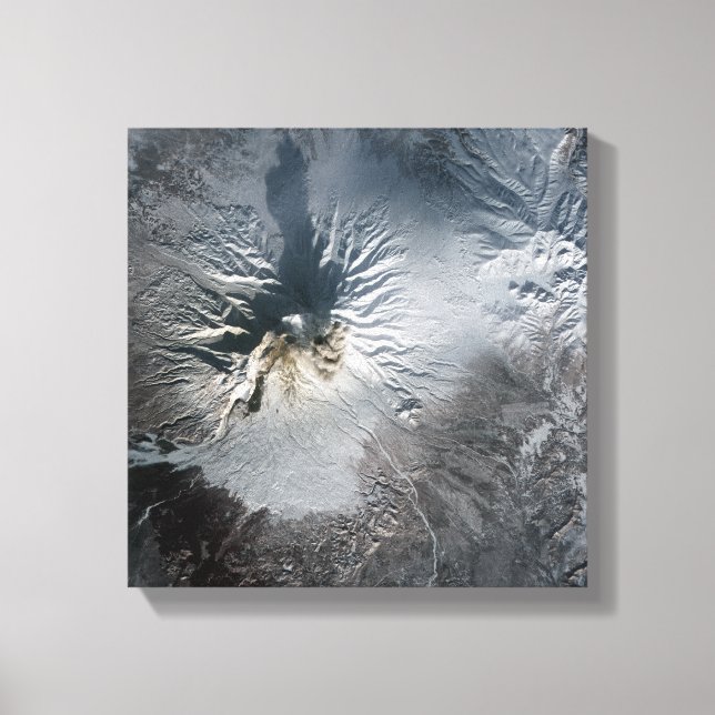 Impressão Em Tela Vulcão Shiveluch na Rússia (Frente)