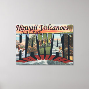 Impressão Em Tela Vulcões parque nacional de Havaí, Havaí