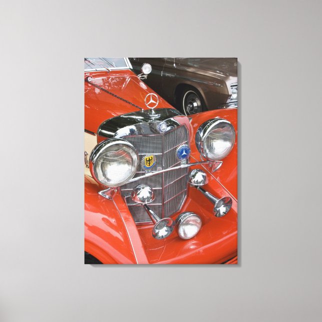 Impressão Em Tela WA, Seattle, carro alemão clássico. (Frente)