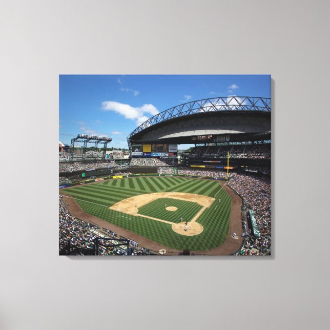 Impressão Em Tela WA, Seattle, Safeco Field, baseball Mariners (Frente)