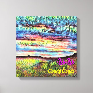 Impressão Em Tela Wa-Wo Wave NFT Art Collection CLOUDY CARDS 23/30