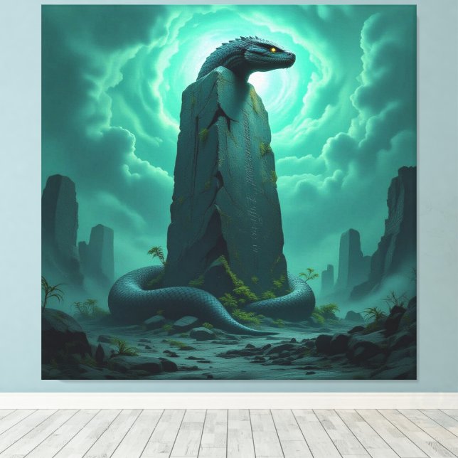 Impressão Em Tela Wächter der Energiequelle   (Insitu(piso de madeira))