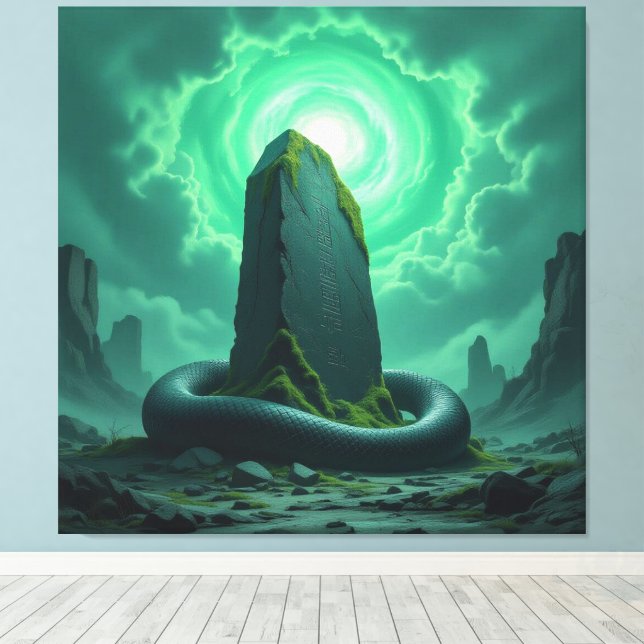 Impressão Em Tela Wächter der Energiequelle   (Insitu(piso de madeira))