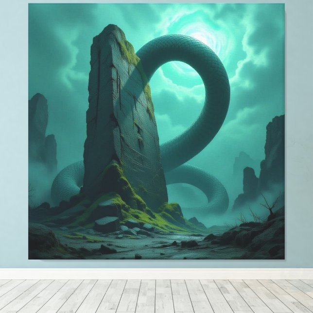 Impressão Em Tela Wächter der Energiequelle   (Insitu(piso de madeira))