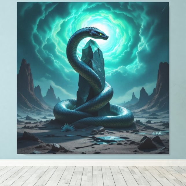 Impressão Em Tela Wächter der Energiequelle   (Insitu(piso de madeira))