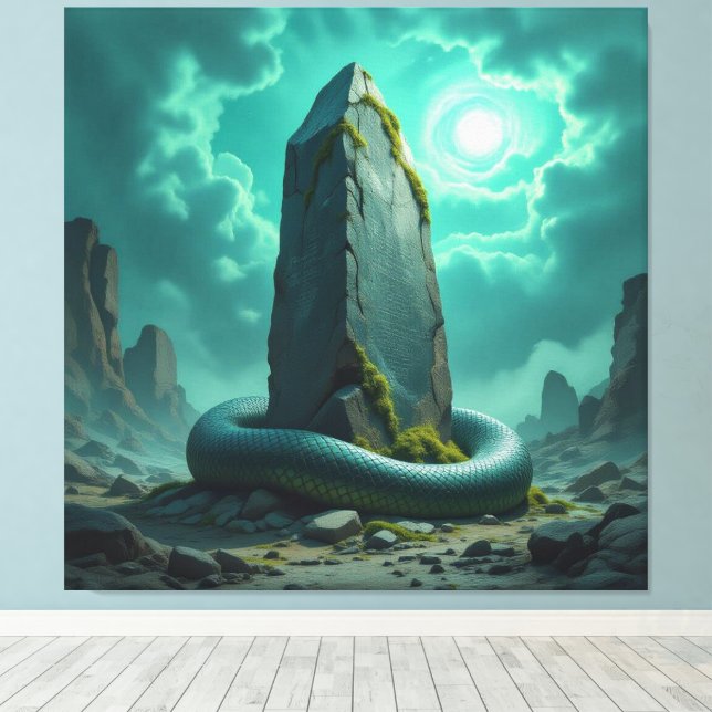 Impressão Em Tela Wächter der Energiequelle   (Insitu(piso de madeira))