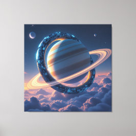 Impressão Em Tela Wächter des Saturn – Die kosmische Schlange