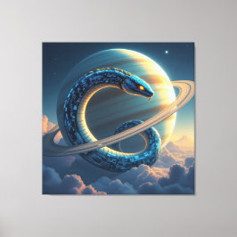 Impressão Em Tela Wächter des Saturn – Die kosmische Schlange