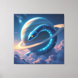 Impressão Em Tela Wächter des Saturn – Die kosmische Schlange