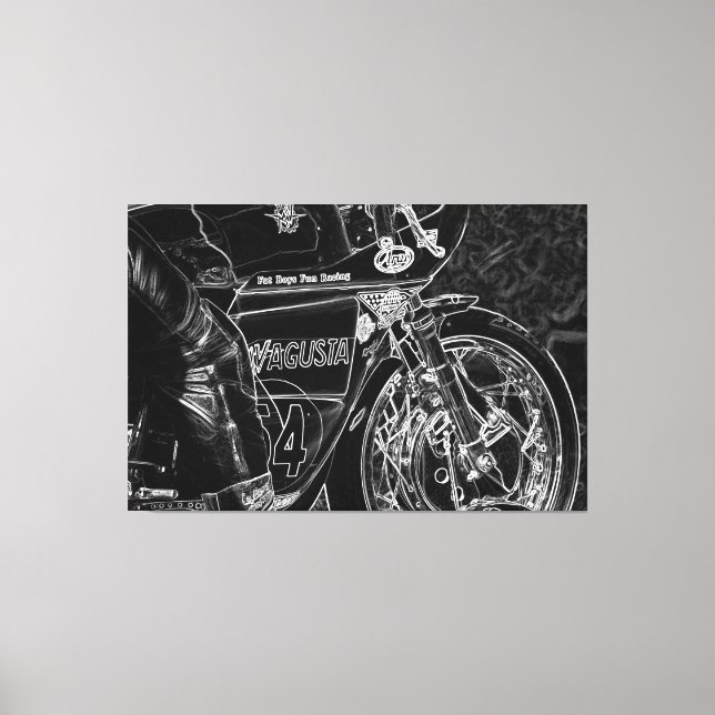 Impressão Em Tela Wacna de motociclo 1 60x40 (150x100cm) (Frente)