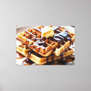 Impressão Em Tela Waffles