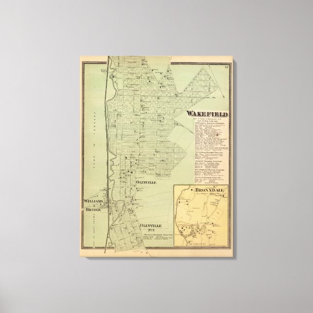 Impressão Em Tela Wakefield, Bronxdale (Frente)