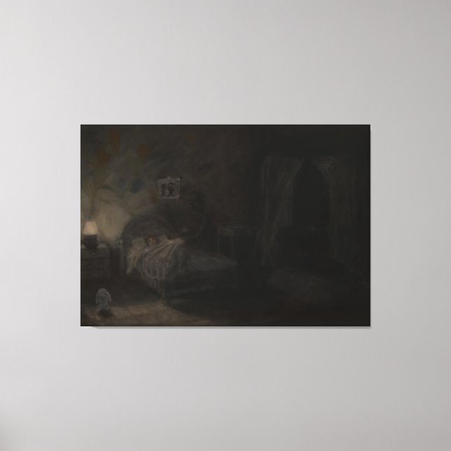 Impressão Em Tela Waking nightmare - Oil painting (Frente)