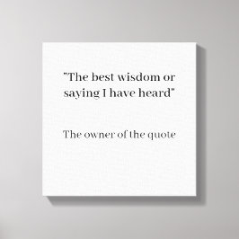 Impressão Em Tela Wall Art Personalizado - Sua Mensagem, Seu Estilo