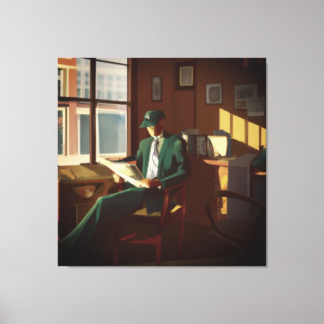 Impressão Em Tela Wall Street Analyst (Frente)