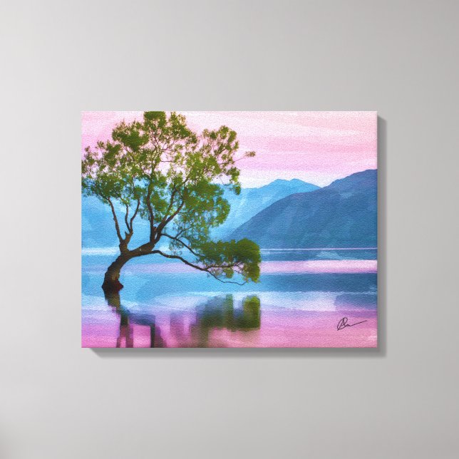 Impressão Em Tela Wanaka Tree Nova Zelândia (Frente)