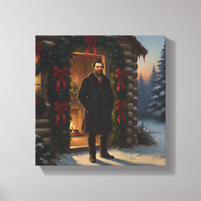 Impressão Em Tela Warm Welcome: Eastman Johnson Holiday Glow (Frente)