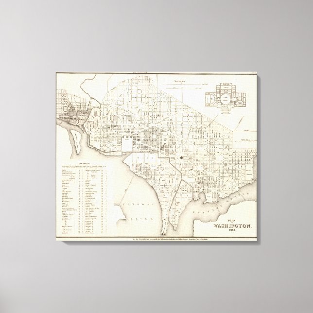 Impressão Em Tela Washington (Frente)