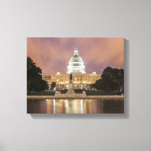 Impressão Em Tela Washington DC, construção do Capitólio