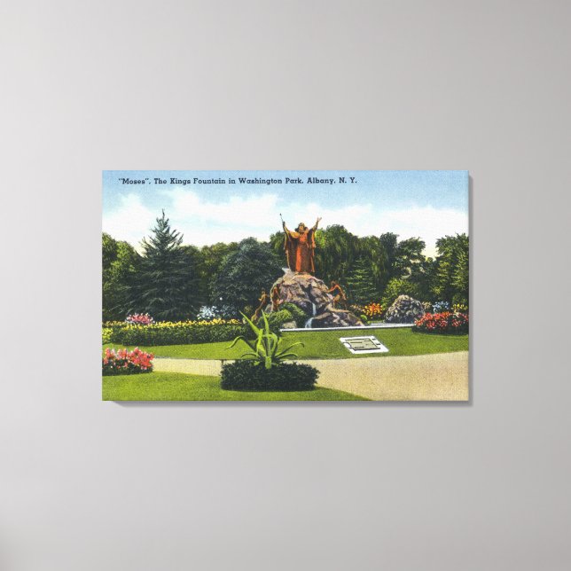 Impressão Em Tela Washington Park View of the Kings Fountain (Frente)
