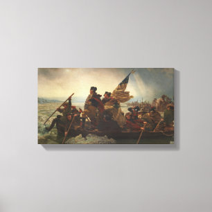 Impressão Em Tela Washington que cruza a pintura de Delaware