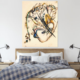 Impressão Em Tela Wassily Kandinsky - Aquarela com Sete Traços