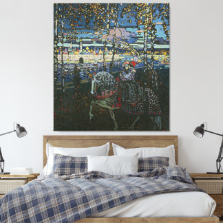 Impressão Em Tela Wassily Kandinsky - Casal a Cavalo