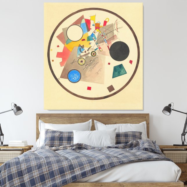 Impressão Em Tela Wassily Kandinsky - Círculo de Luz (Insitu(Quarto))
